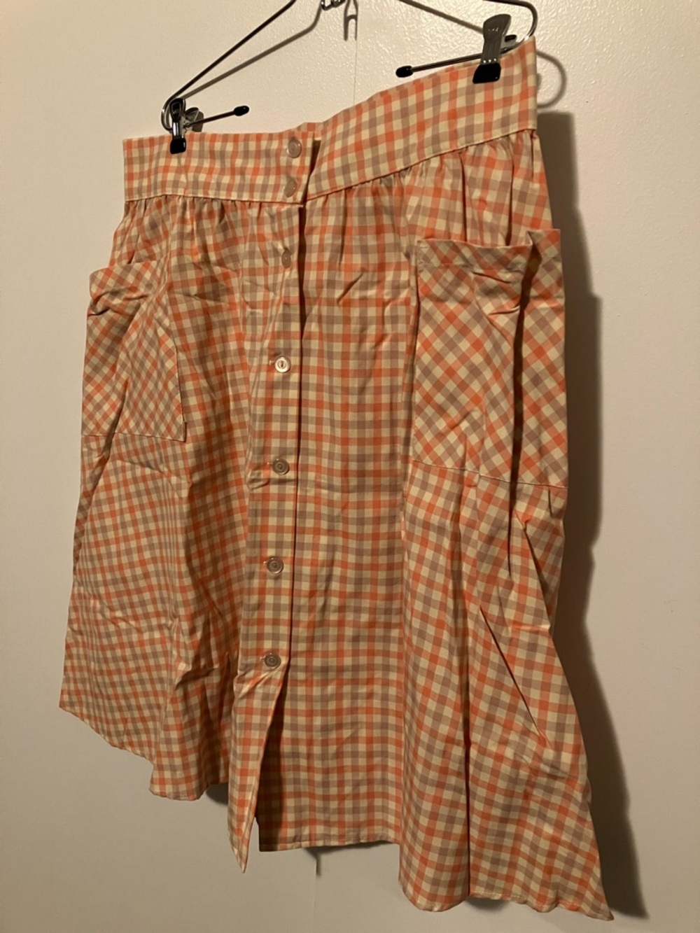 1X Heart of Haute Getaway Skirt in Vintage Purple and Pink Plaid